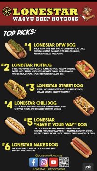 Lonestar Menu