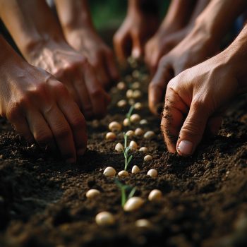 Stock Cake Planting Garden Seeds 1742846182