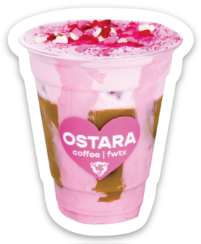 Pink latte